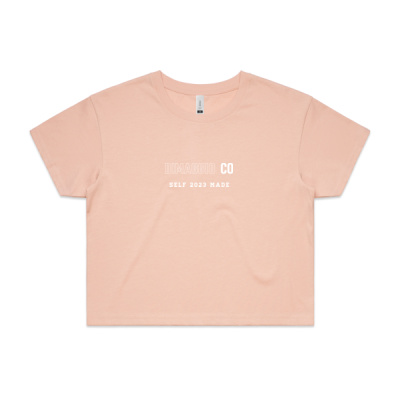 Women's Salmon Self Made Crop Top Thumbnail