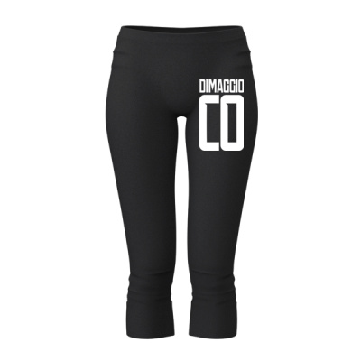 Women's black 3/4 gym leggings  Thumbnail