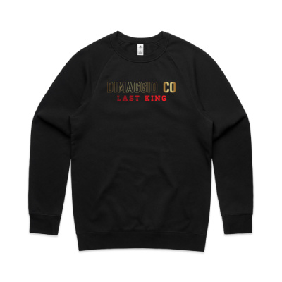 Men's red and gold last king sweater Thumbnail
